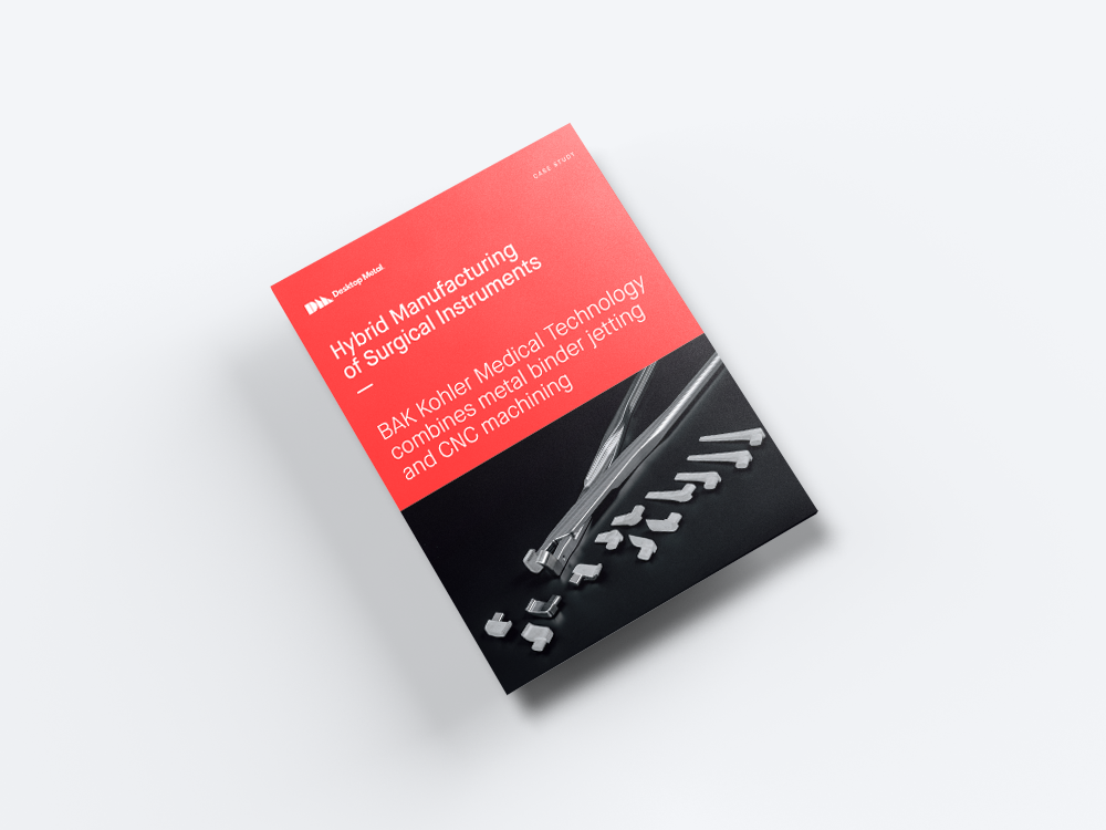 Binder Jet Metal 3D Printing of Surgical Instruments