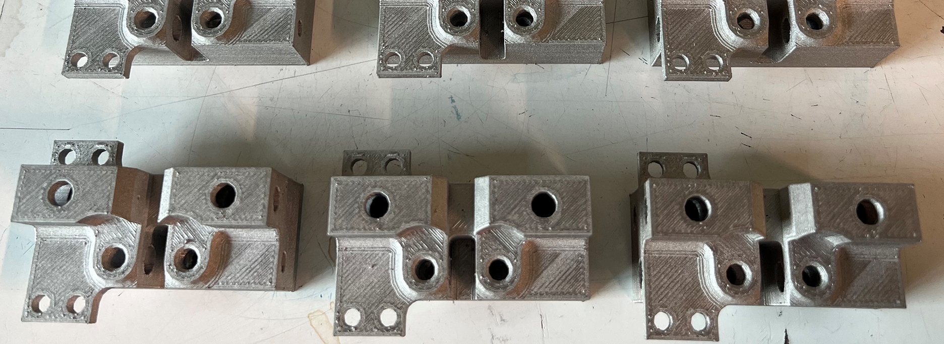 Food portioning system block metal 3D printed