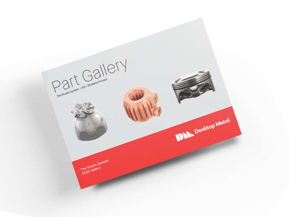 studio system metal 3D printed parts