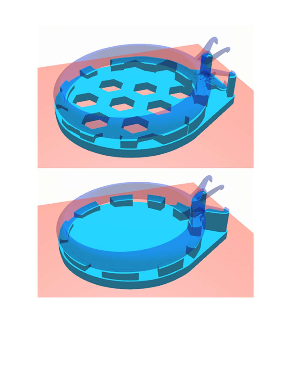 Binder jet sintering support generation software