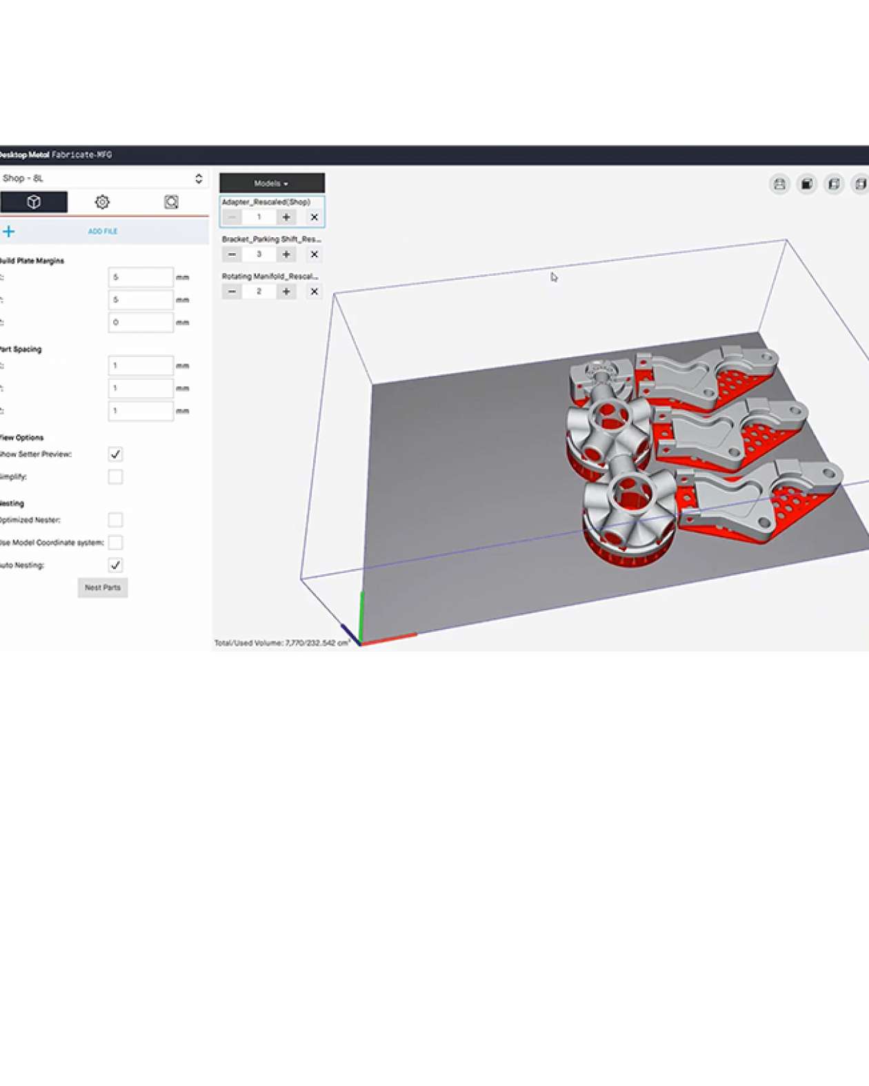 Live Build MFG production metal 3D printing support generation software