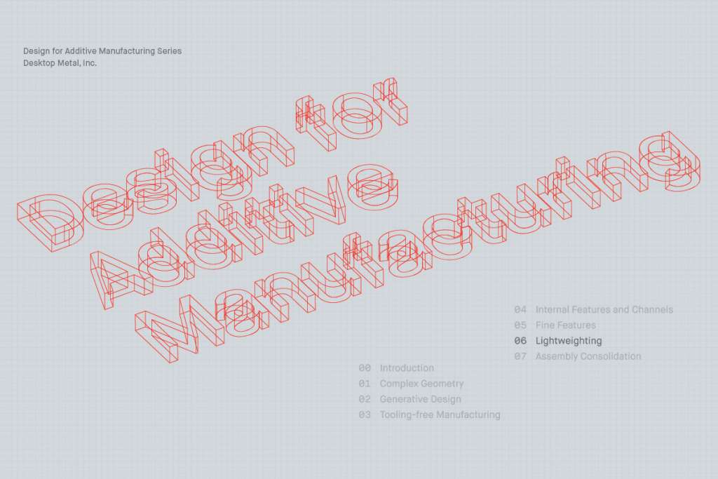 Design for Additive Manufacturing: Lightweighting